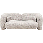 Дизайнерский двухместный диван с мягкими спинкой и подлокотниками бежевый Madelaine Sofa Beige варинант исполнения - 1 | Loft Concept в Грозном