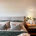 Подвесной светильник с янтарным рифленым стеклянным плафоном Ferm Living варинант исполнения - 7 | Loft Concept в Грозном