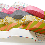 Дизайнерский модульный диван волнистой формы с цветным принтом Poltronova Superonda Sofa варинант исполнения - 43 | Loft Concept в Грозном