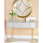 Консоль овальная на золотистых фигруных ножках Wall Console варинант исполнения - 4 | Loft Concept в Грозном