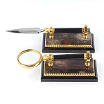 Настольный письменный набор из яшмы и долерита с декором Двуглавый орел Manager Organizer варинант исполнения - 5 | Loft Concept в Грозном