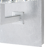 Бра серебряное с фактурным прозрачным абажуром Optical Crystal варинант исполнения - 2 | Loft Concept в Грозном