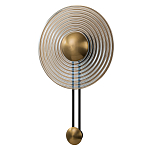 Бра с янтарным стеклянным диском и золотистыми акцентами Savio Glass Disc варинант исполнения - 1 | Loft Concept в Грозном