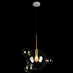 Подвесной светильник со стеклянными плафоном в виде шара и золотыми деталями & Coombes варинант исполнения - 2 | Loft Concept в Грозном