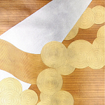 Обои ручная роспись в стиле Арт-деко Namban Colourway SC-290 on Deep Rich Gold gilded paper варинант исполнения - 1 | Loft Concept в Грозном