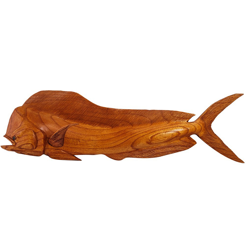 Статуэтка деревянная в виде рыбы Fish of the World Коричневый Статуэтка деревянная в виде рыбы Fish of the World Коричневый в Грозном | Loft Concept
