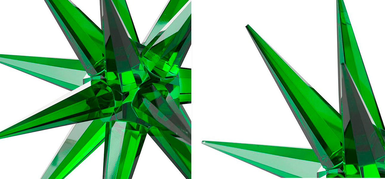 Статуэтка стеклянная зеленая звезда Green Star Статуэтка стеклянная зеленая звезда Green Star - Loft-Concept в Грозном