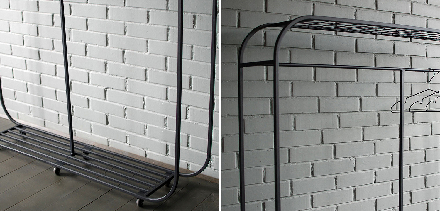 Рейл Hughes Industrial Metal Rust Clothes Rail Рейл Hughes Industrial Metal Rust Clothes Rail - Loft-Concept в Грозном