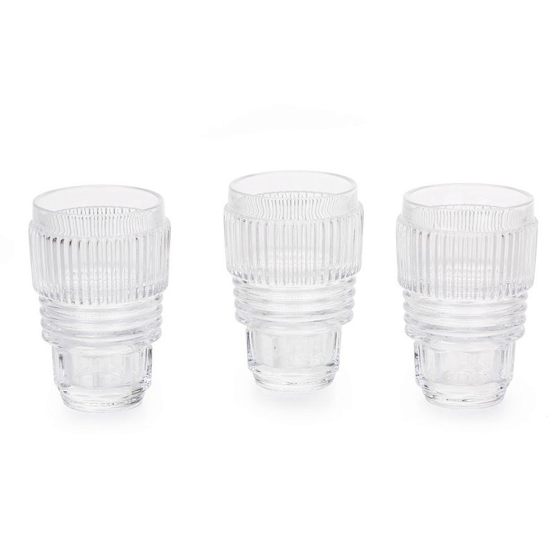 Набор Seletti Machine Collection Large set of 3 Прозрачное Стекло в Грозном | Loft Concept 