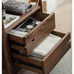 Вешалка деревянная с 2- мя ящиками Moon Walnut Furniture варинант исполнения - 9 | Loft Concept в Грозном