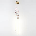 Бра с 2-мя вертикальными акриловыми светодиодными трубками и декоративными шариками PEARLS Suspension варинант исполнения - 1 | Loft Concept в Грозном