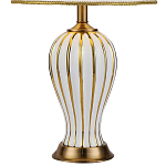 Настольная лампа с абажуром Celestina White Gold Lampshade Table Lamp варинант исполнения - 3 | Loft Concept в Грозном