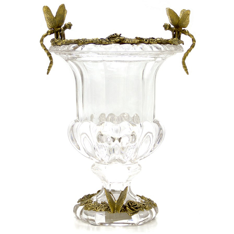 Ваза Transparent Goblet Прозрачный (Transparent) Бронза Ваза Transparent Goblet Прозрачный (Transparent) Бронза в Грозном | Loft Concept