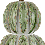 Настольная лампа с фактурным основанием с сочетании белого и зеленого цветов Festoon варинант исполнения - 1 | Loft Concept в Грозном