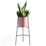 Кашпо из металла Elevated Planters розовое варинант исполнения - 1 | Loft Concept в Грозном