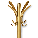 Вешалка золотого цвета с 4-мя крючками из пластика Curves Hangers варинант исполнения - 2 | Loft Concept в Грозном