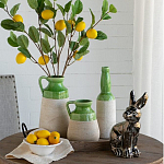 Статуэтка заяц из текстурированной терракоты и покрытый глянцевой краской под бронзу Rabbit Charm  варинант исполнения - 6 | Loft Concept в Грозном