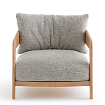 Кресло с каркасом из массива ясеня Deniaud Ash Grey Armchair варинант исполнения - 2 | Loft Concept в Грозном