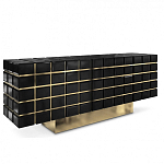 Дизайнерский комод в сочетании черного и золотого цвета Nubian варинант исполнения - 1 | Loft Concept в Грозном