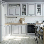 Угловая кухня в стиле Прованс из массива дерева Colombe Provence Kitchen Set варинант исполнения - 1 | Loft Concept в Грозном