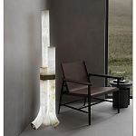 Торшер геометрический с тремя мраморными плафонами Marble Tripod варинант исполнения - 6 | Loft Concept в Грозном