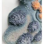 Тканый вручную Большой абстрактный гобелен Frost Forest варинант исполнения - 2 | Loft Concept в Грозном