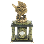 Часы настольные из натурального камня с декором в виде орла Eagle Stone Clock варинант исполнения - 8 | Loft Concept в Грозном