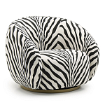 Кресло Bear с принтом Зебра варинант исполнения - 1 | Loft Concept в Грозном