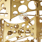 Люстра фигурная золотого цвета Corrugated Panels варинант исполнения - 2 | Loft Concept в Грозном