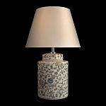 Настольная лампа цилиндрическая с цветочной росписью Lamp Flower Painting варинант исполнения - 3 | Loft Concept в Грозном