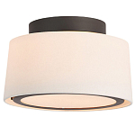 Потолочный светильник с круглым хлопковым абажуром Frosted Diffuser варинант исполнения - 1 | Loft Concept в Грозном