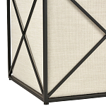 Пуф бежевый с черной металлической рамой Beige Pouf варинант исполнения - 2 | Loft Concept в Грозном