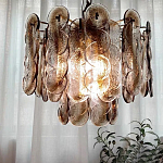 Люстра из круглых стеклянных элементов Vienna варинант исполнения - 2 | Loft Concept в Грозном