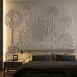 Барельеф DANDELIONS варинант исполнения - 1 | Loft Concept в Грозном