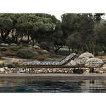 Шезлонг на металлическом каркасе с регулируемой спинкой GUELL Sunbed варинант исполнения - 9 | Loft Concept в Грозном