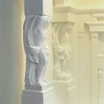 Встраиваемый в стену гипсовый светильник под покраску с колоннами и арками в античном стиле Antiquity Athena варинант исполнения - 13 | Loft Concept в Грозном