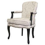 Кресло c растительным орнаментом Aubrey Classical Armchair beige jacquard варинант исполнения - 3 | Loft Concept в Грозном