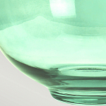 Настольная лампа с шарообразным прозрачным основанием из цветного переработанного стекла и белым цилиндрическим абажуром Elstead Lighting варинант исполнения - 5 | Loft Concept в Грозном