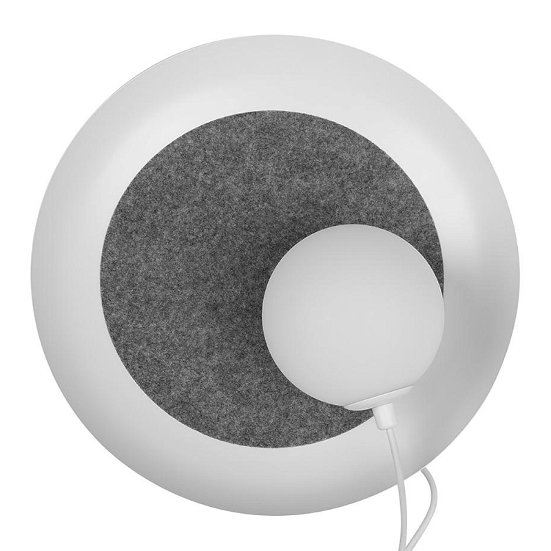Бра круглое с белым матовым плафоном шарообразной формы Margott Lighting Черный Белый Серый Бра круглое с белым матовым плафоном шарообразной формы Margott Lighting Черный Белый Серый в Грозном | Loft Concept