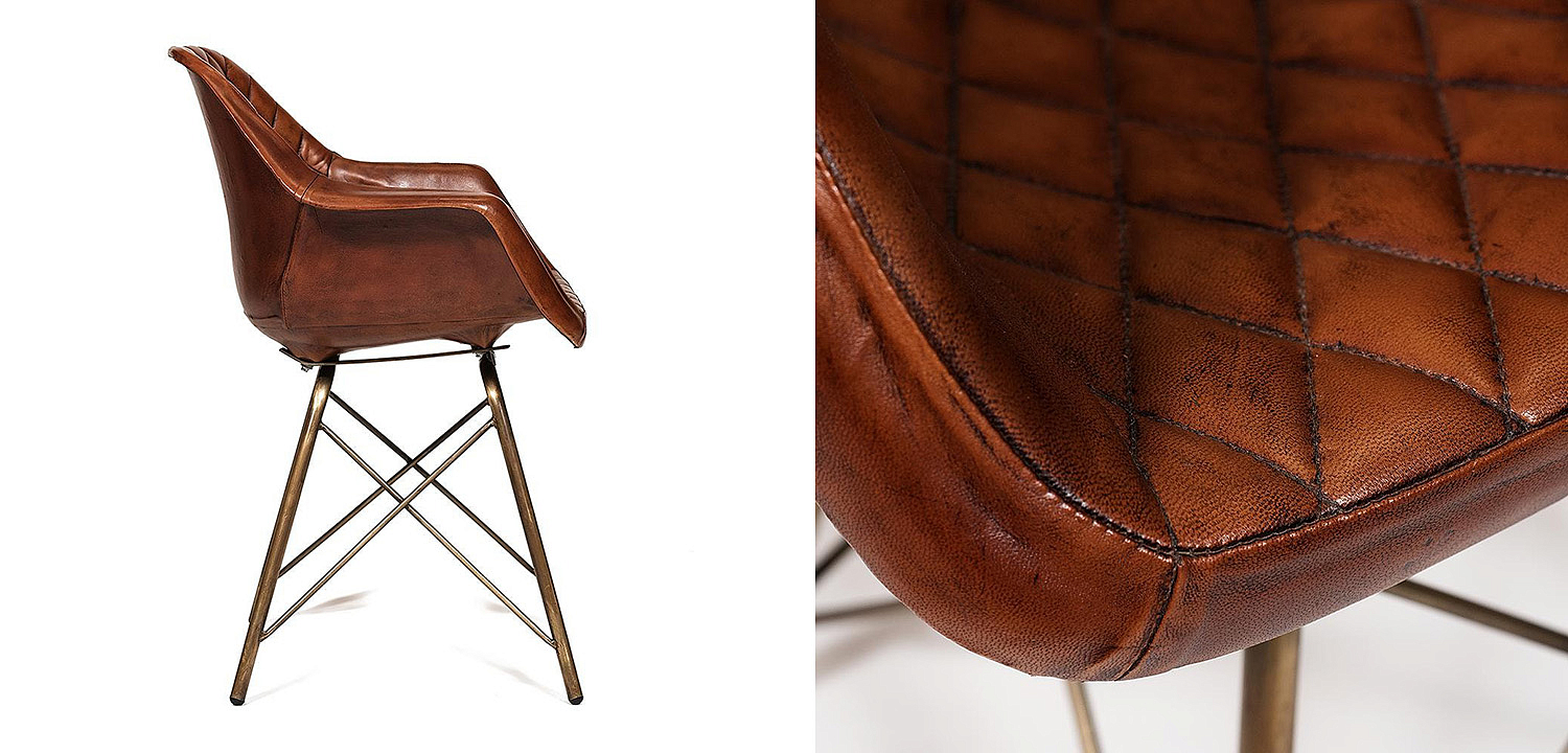 Кресло Leather Industrial armchair Кресло Leather Industrial armchair - Loft-Concept в Грозном