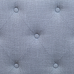 Изголовье кровати серое с мягкой обивкой из рогожки Emma Headboard варинант исполнения - 3 | Loft Concept в Грозном