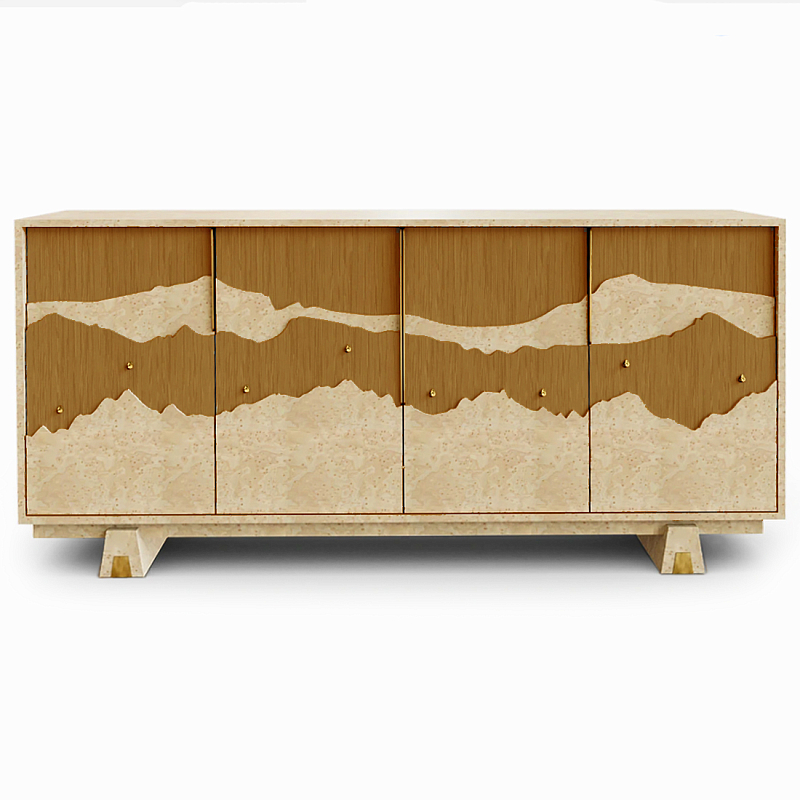 Буфет Okinawa Ginger Large Бежевый Горчичный Золотой в Грозном | Loft Concept 