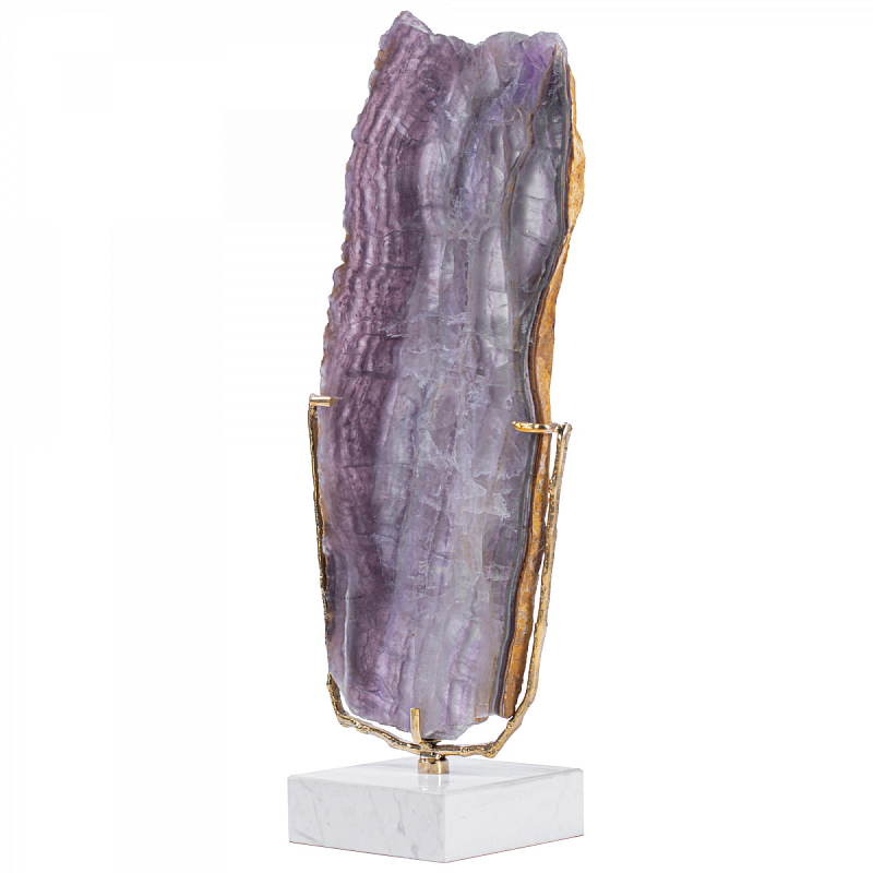 Plaque fluorite pourpre Аксессуар камень Флюорит Сиреневый Золотой Plaque fluorite pourpre Аксессуар камень Флюорит Сиреневый Золотой в Грозном | Loft Concept