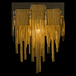 Бра с перфорированными металлическими дугами и цепочками 22 см Atlantis Chain варинант исполнения - 4 | Loft Concept в Грозном