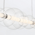 Подвесной светильник линейный с прозрачными стеклянными шарами разного диаметра Eurofase варинант исполнения - 8 | Loft Concept в Грозном