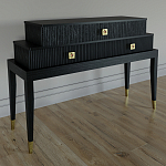 Премиальная Консоль с тремя ящиками Elsa Dreams Black варинант исполнения - 1 | Loft Concept в Грозном