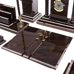 Настольный письменный набор из природного камня обсидиана Team leader варинант исполнения - 2 | Loft Concept в Грозном