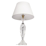 Настольная лампа хрустальная с белым абажуром Diamond Facets варинант исполнения - 2 | Loft Concept в Грозном