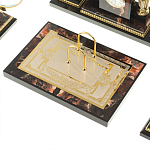 Настольный письменный набор из яшмы и долерита с декором в виде коня Manager Organizer варинант исполнения - 5 | Loft Concept в Грозном