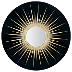 Настенное круглое зеркало Romilly Round Mirror Black варинант исполнения - 1 | Loft Concept в Грозном